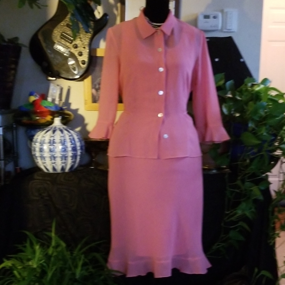 Pink 2 Pieces Dress,12